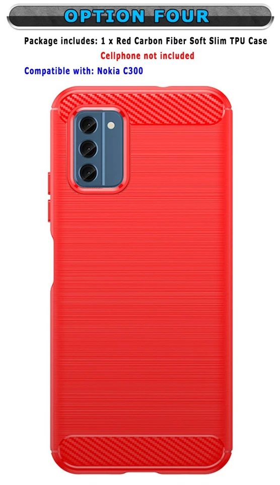 Drop Protection Shatterproof Flim Screen Protector TPU Case for Nokia C300 Phone - Image 1 of 4