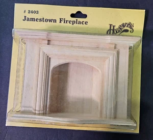 HouseWorks casa delle bambole scala 1:12 non finita arredamento camino Jamestown - Foto 1 di 6
