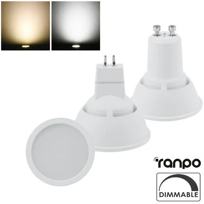 GU10 GU5.3 220V 240V 10W Dimmable LED Spotlight Bulbs Acrylic+Aluminum Lamp R2 - Image 1 of 4