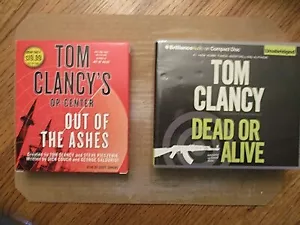 2 Audiobooks TOM CLANCY: Dead Or Alive, Out of The Ashes Unabridged 26 discs - Picture 1 of 3