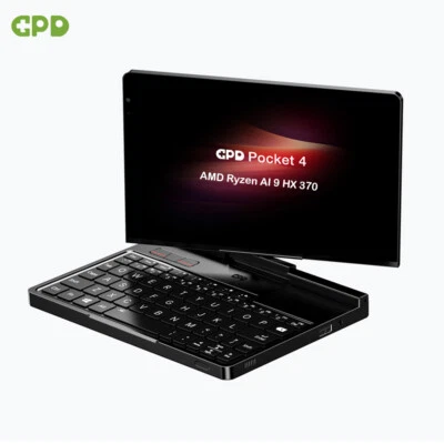 GPD Pocket 4 3 Mini PC Portable Handheld PC Compact PC Core i3 AMD AI9 HX370  - Image 1 of 4