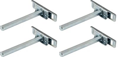 4x Staffe per mensole Invisibile Regal Supporto Scaffale Piano Acciaio - Immagine 1 di 4