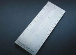 Raspador de grindómetro Hegman calibre de molienda de doble ranura 0-50um - Imagen 1 de 2