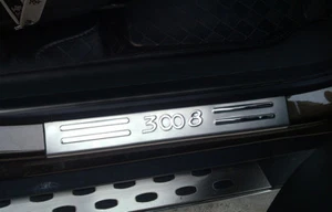 For Accessories Peugeot 3008 GT Stainless Steel Door Sill Protector 2016-2018 - Foto 1 di 9