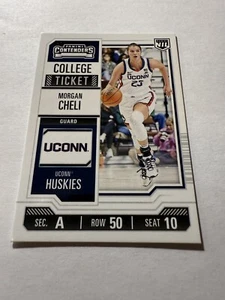 Boleto universitario Morgan Cheli #9 Panini NIL UConn 2024-25 - Imagen 1 de 3