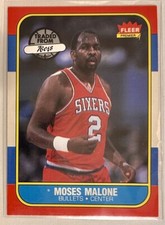 1986-87 Fleer - #69 Moses Malone - Great Card, Great Condition