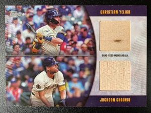2025 Topps Jackson Chourio/Yelich Dual Relic /99 #MLMDR-YEC Brewers Stars RARE - Picture 1 of 2