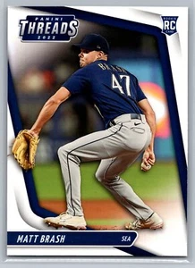 2022 Panini Chronicles Threads Baseball #12 Matt Brash RC Seattle Mariners - Picture 1 of 2