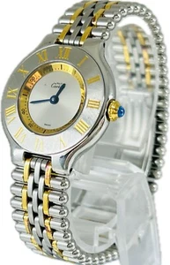 Reloj Cartier Must 21 Vantian W10073F4 1340 descuento para mujer excelente A2789 - Imagen 1 de 12