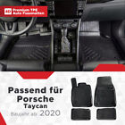 4D Premium Gummi Auto Fußmatten Set Passend für Porsche Taycan Baujahr ab 2020