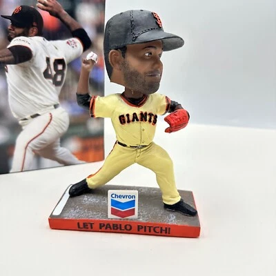 Pablo Sandoval Let Pablo Pitch Bobble Head 2019 San Fransisco Giants Chevron - Image 1 of 4