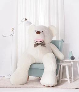 Riesen Teddybär Kuschelbär 160 cm Groß XXL weiß Plüschbär Kuscheltier - Bild 1 von 3