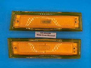 Juego de luces marcadoras delanteras izquierda derecha para Chevrolet GMC 1981 - 1991 par de lámparas - Imagen 1 de 4