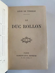 Le Duc Rollon - Léon de Tinseau -1913 - EO - SF - Anticipation - Etat correct - Picture 1 of 19