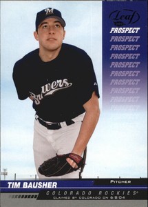 2005 (BREWERS) Leaf Black #247 Tim Bausher PROS