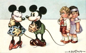 Vintage Style Refrigerator MAGNET Disney Mickey Minnie BRAND NEW - Picture 1 of 3