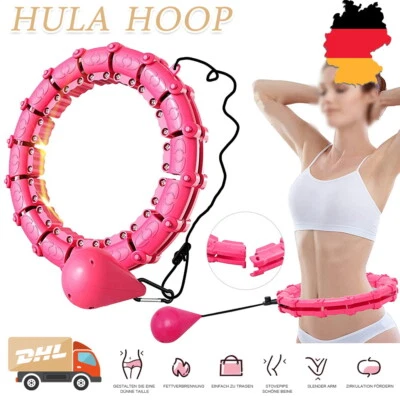 LONENESSL 24 Teile Smart Hula Hoops Reifen Fitness Einstellbar Hoola Hup Gymnastikreifen