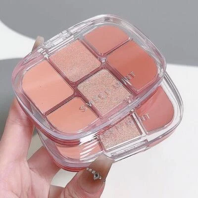 6 Colors Pink Eye Shadow Palette Makeup Palette L1W6 D2P3 - Image 1 of 4