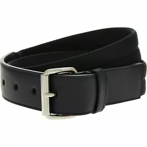 PRADA Women's Luna Rossa Leather & Woven Fabric Belt, Navy Blue, size XS - Picture 1 of 5