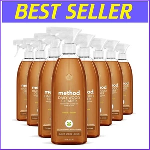 Cruelty-Free 28 Oz Almond Wood Cleaner Spray - Sustainable 8-Pack for Every Home - Picture 1 of 9