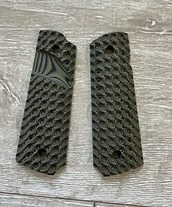 VZ Grips 1911 Full Size HYDRA DIRTY OLIVE Green Ambi Cut Super Scoop ODG G10