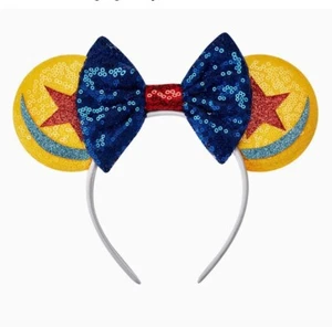 Disney Inspired Mickey Minnie Mouse Ears Headband Yellow Red Blue NEW - Picture 1 of 4