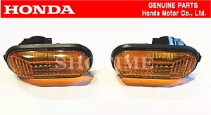 HONDA JDM 90-93 INTEGRA DA6 DA8 Front Fender Side Turn Marker Lamp Light Set OEM - Picture 1 of 2