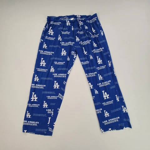Los Angeles Dodgers Pants Adult Extra Large Blue Pajamas Baseball MLB Mens Cover