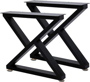 Metal Coffee Table Leg 16 Inch Heavy Duty Z Shape Table Legs DIY Modern Bench Le - Picture 1 of 7