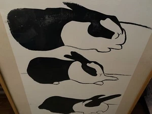 Linda Davenport Druck "Hase" 80er Jahre 1 von 2 Druck. San Francisco Contemporary - Bild 1 von 14