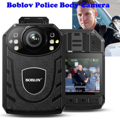 KJ21 BOBLOV 1296P Body Mounted Camera Body Camera External Storage fits Police - Image 1 of 4