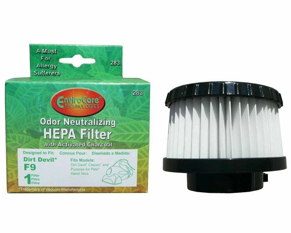 Aspirador de mão compatível com Dirt Devil 3DJ0360000 F-9 HEPA filtro clássico 100 105 - Imagem 1 de 2