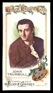 2014 Topps Allen & Ginter Mini Where Nature Ends John Trumbull #WNE-10