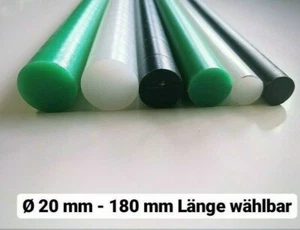 PE1000 Rundstab UHMW Vollmaterial Ø 20-200 mm Grün/Natur/Schwarz L= wählbar - Bild 1 von 9