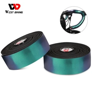 WEST BIKING Photochromic Reflective Road Bike Cycling Bicycle Handlebar Tape - Afbeelding 1 van 15
