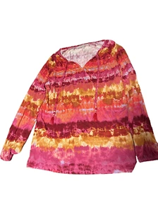 Belle Boho by Kim Gravel Vibrant Tassel Soft Top/Coverup Size M - Picture 1 of 7