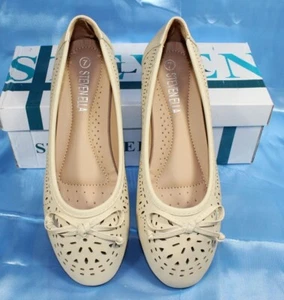 Steven Ella off white Ballet Flats Womens Shoes Size 7 - Picture 1 of 2