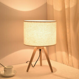 Modern Simplicity LED Wood Desk Lamp Bedroom Cloth art Desk Lamp Fixture