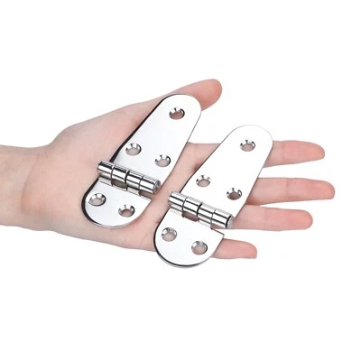 2X Boat Hinge Marine Stainless Steel Hinges Strap Hinges Folding 4-1/4 *1-1/2 - Image 1 of 4