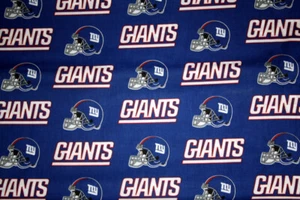 60 ZOLL BREIT NEW YORK GIANTS NFL - 1/2 YARD 18X60 100 % BAUMWOLLSTOFF - Bild 1 von 3