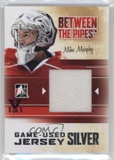 2010-11 ITG Between the Pipes Silver Jersey Vault Ruby 1/1 Mike Murphy #M-43 8k7