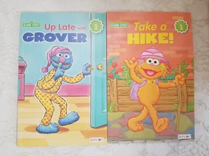 NEW Bendon Sesame Street "Take A Hike" & "Up Late Grover" Reading Level 1 Books - Picture 1 of 2