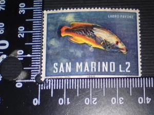 SELLO SIN USAR - SAN MARINO - PESCADO L2 - Imagen 1 de 1