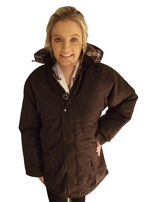Campbell Cooper New British Padded Wax Cotton Jacket Coat Brown XS - 5XL