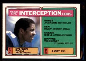 1983 Topps 1982 Interception Leaders #206 - Picture 1 of 2