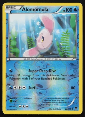 Pokemon Reverse Holo Alomomola 22/119 XY - Phantom Forces (LP - HP) - Image 1 of 2