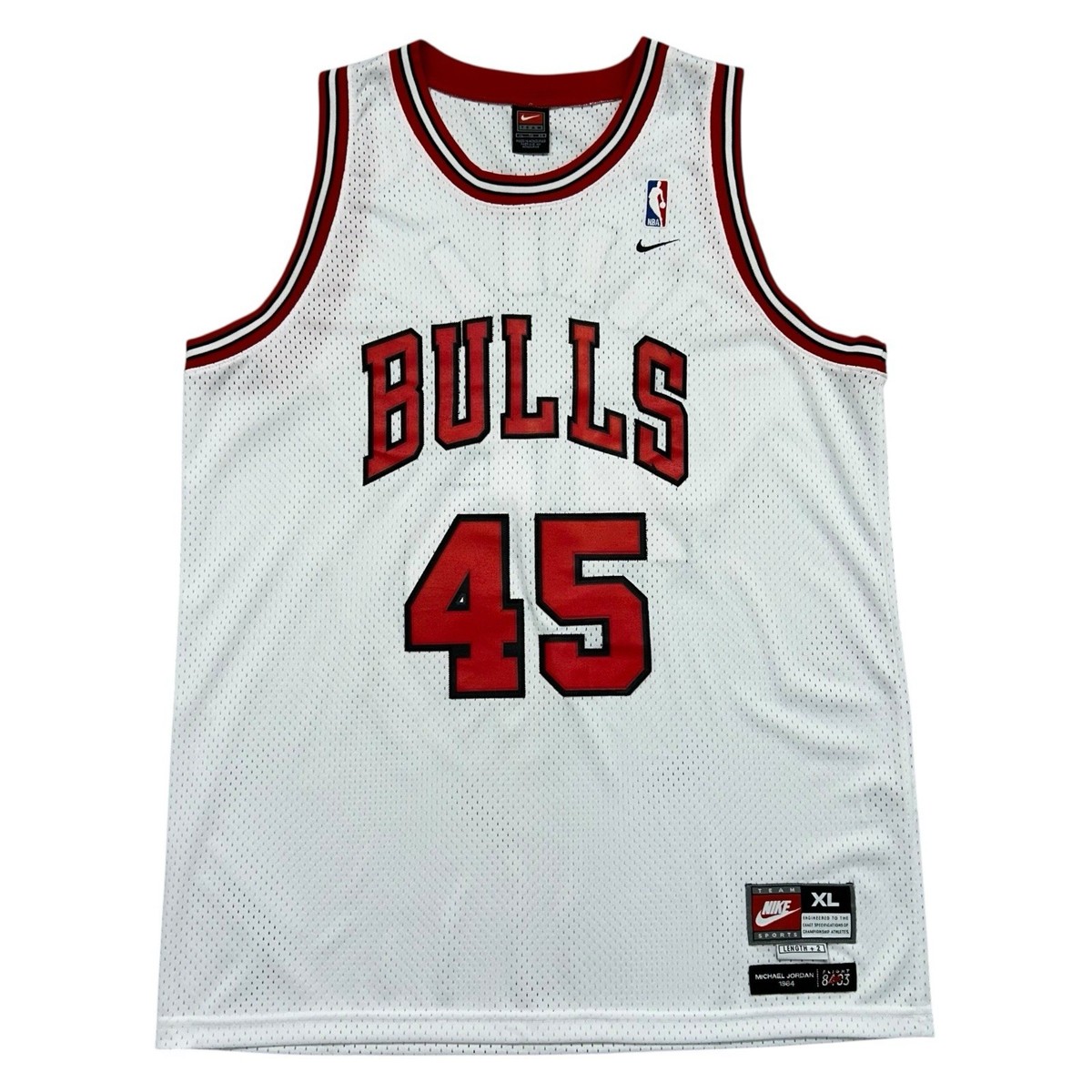 VTG 90s 00s NBA CHICAGO BULLS MICHAEL JORDAN #45 NIKE SEWN JERSEY
