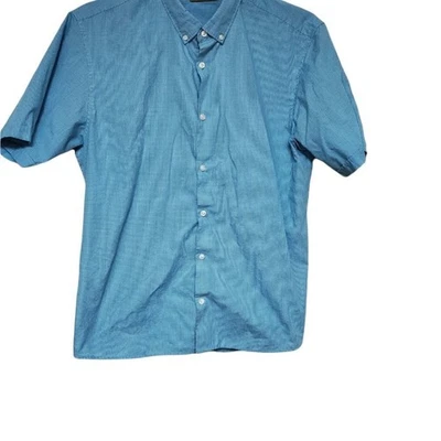 Рубашка на пуговицах мужская Cigar Box размер XL микро клетчатая на пуговицах - Изображение 1 из 4