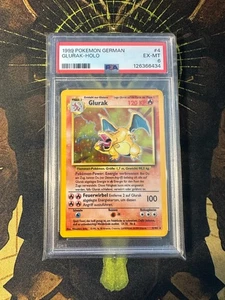 Pokemon German Charizard Glurak 4/102 Base Set Holo Vintage PSA 6 - Picture 1 of 2