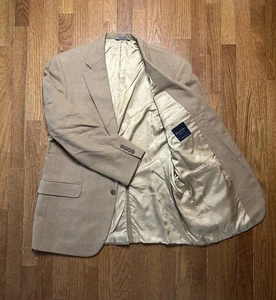 Abrigo deportivo Brooks Brothers 1818 para hombre 42R 100 % pelo camel blazer chaqueta tostada - Imagen 1 de 9